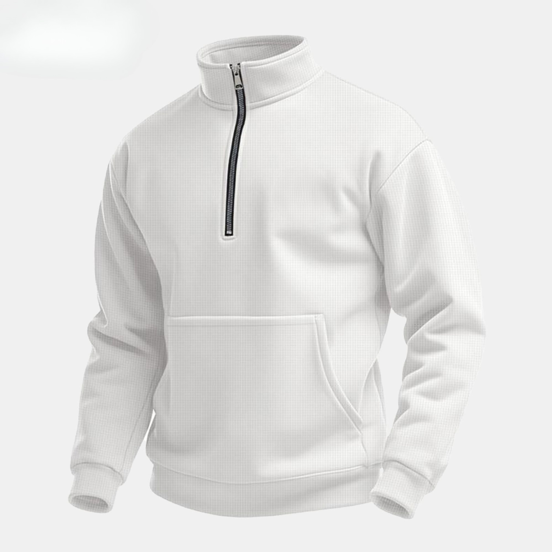 Sweat-shirt demi-zip pour homme (déstockage)