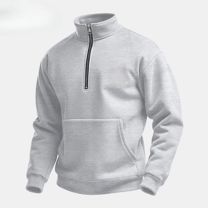 Sweat-shirt demi-zip pour homme (déstockage)